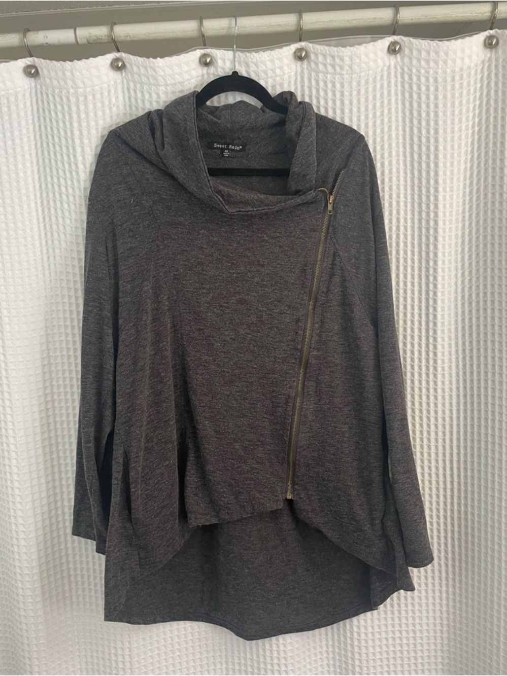 Plus size cowl neck sweater